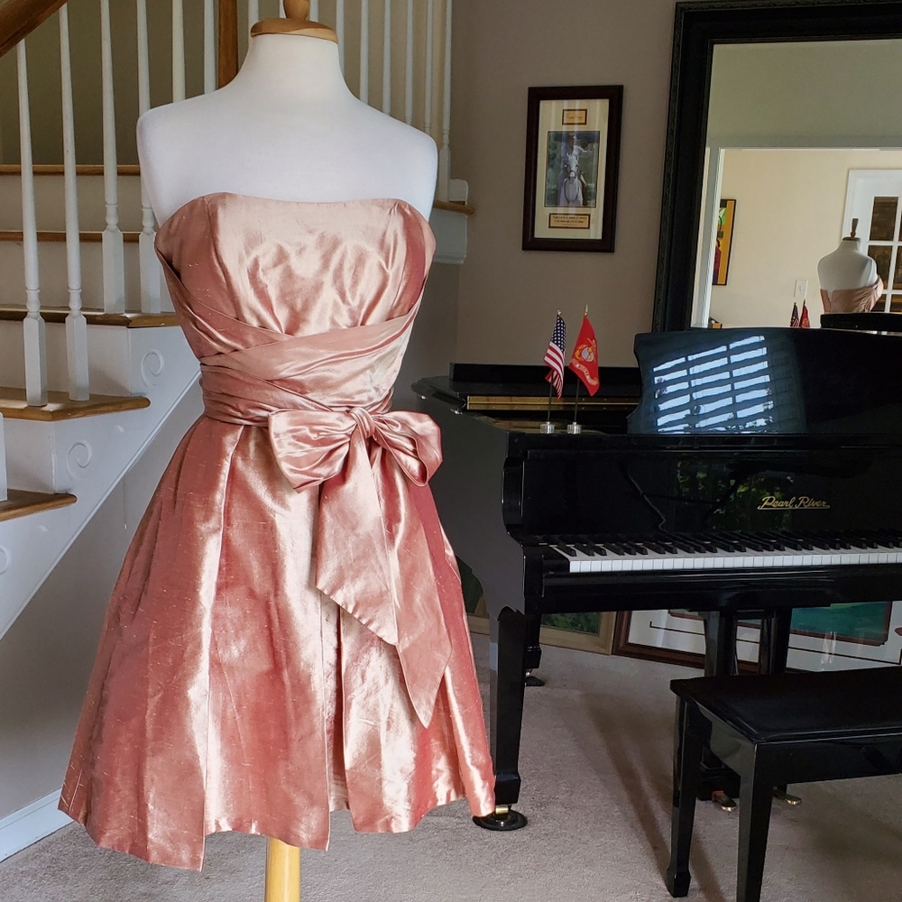 Dessy Collection Silk Dress sz 6